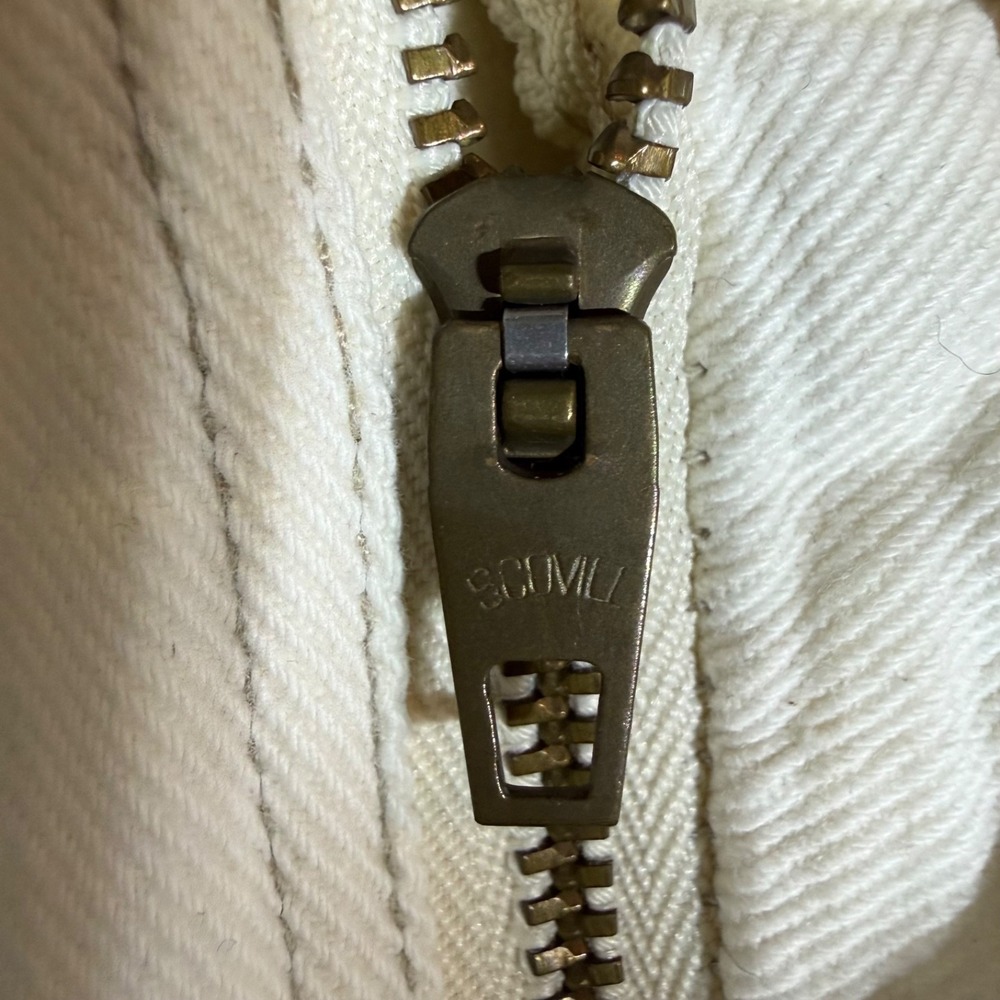 Rare 90s Levi's Sample Garment‎ Shorts White Denim USA Made Men's 32 Scovill Zip - Picture 9 of 10